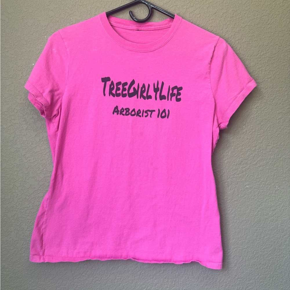Pink Graphic Tee - Tree Girl 4 Life Arborist 101